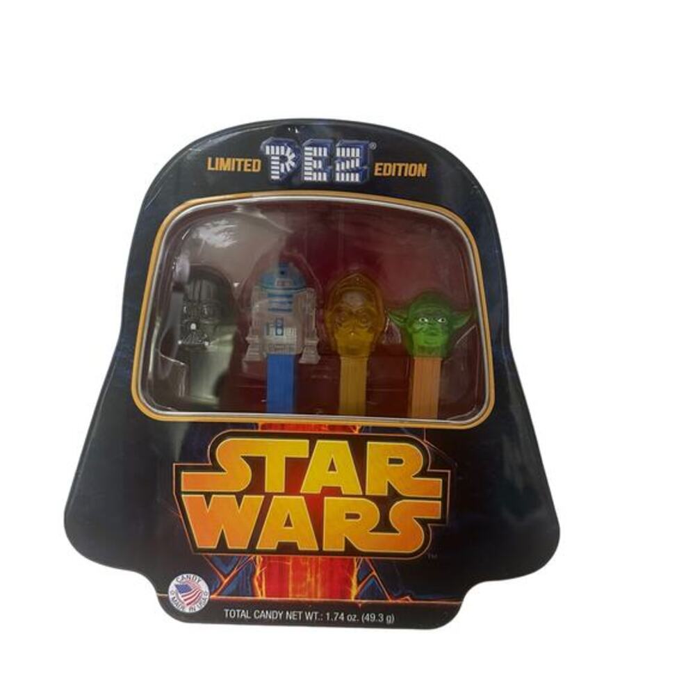 Vintage Y2K Limited Edition Star Wars Pez Dispensers in Collector Tin